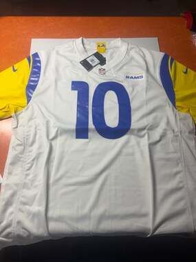 Nike Men's Los Angeles Rams Cooper Kupp #10 Alternate Game Jersey XXL White